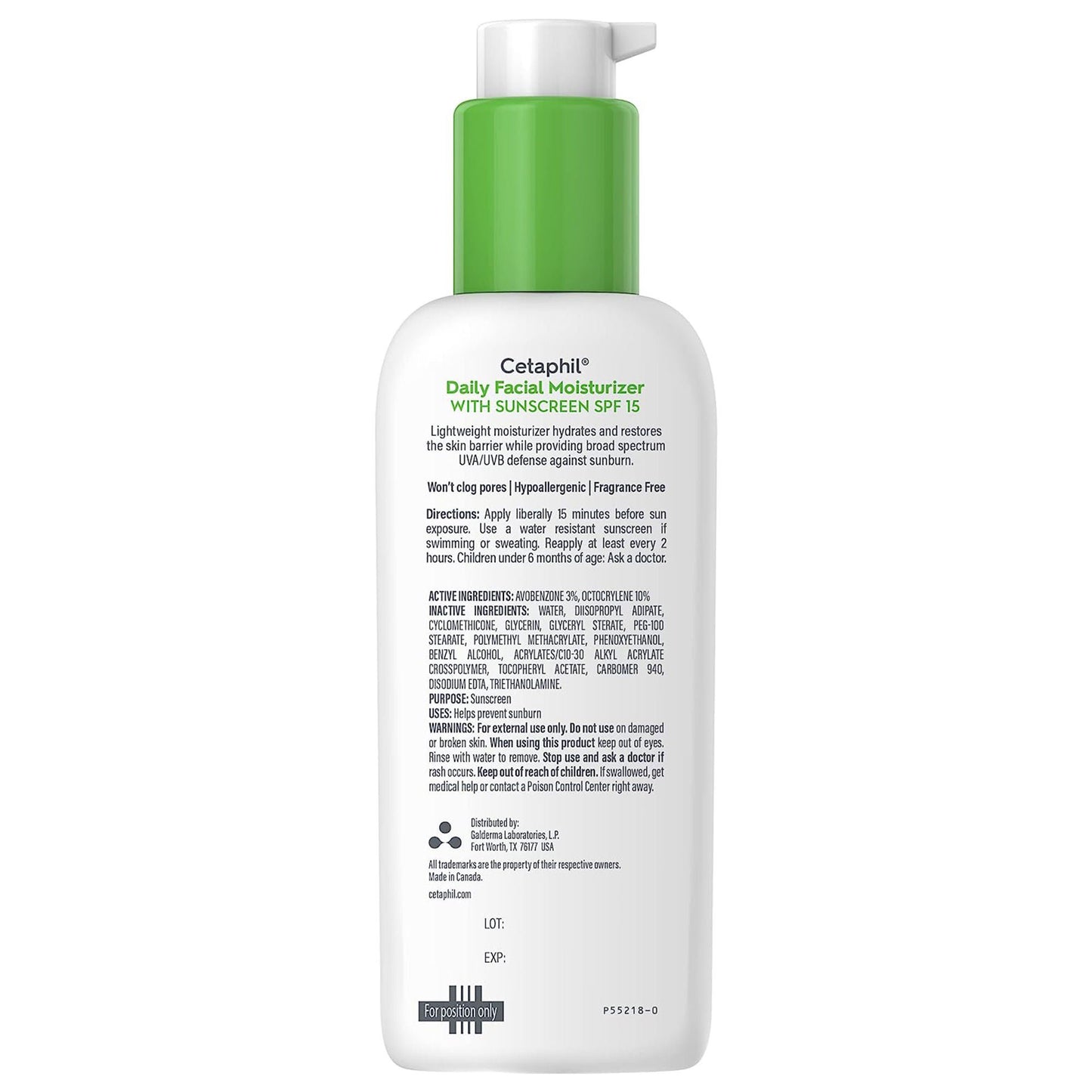 Cetaphil® Daily Facial Moisturizer SPF 15, Pump Bottle