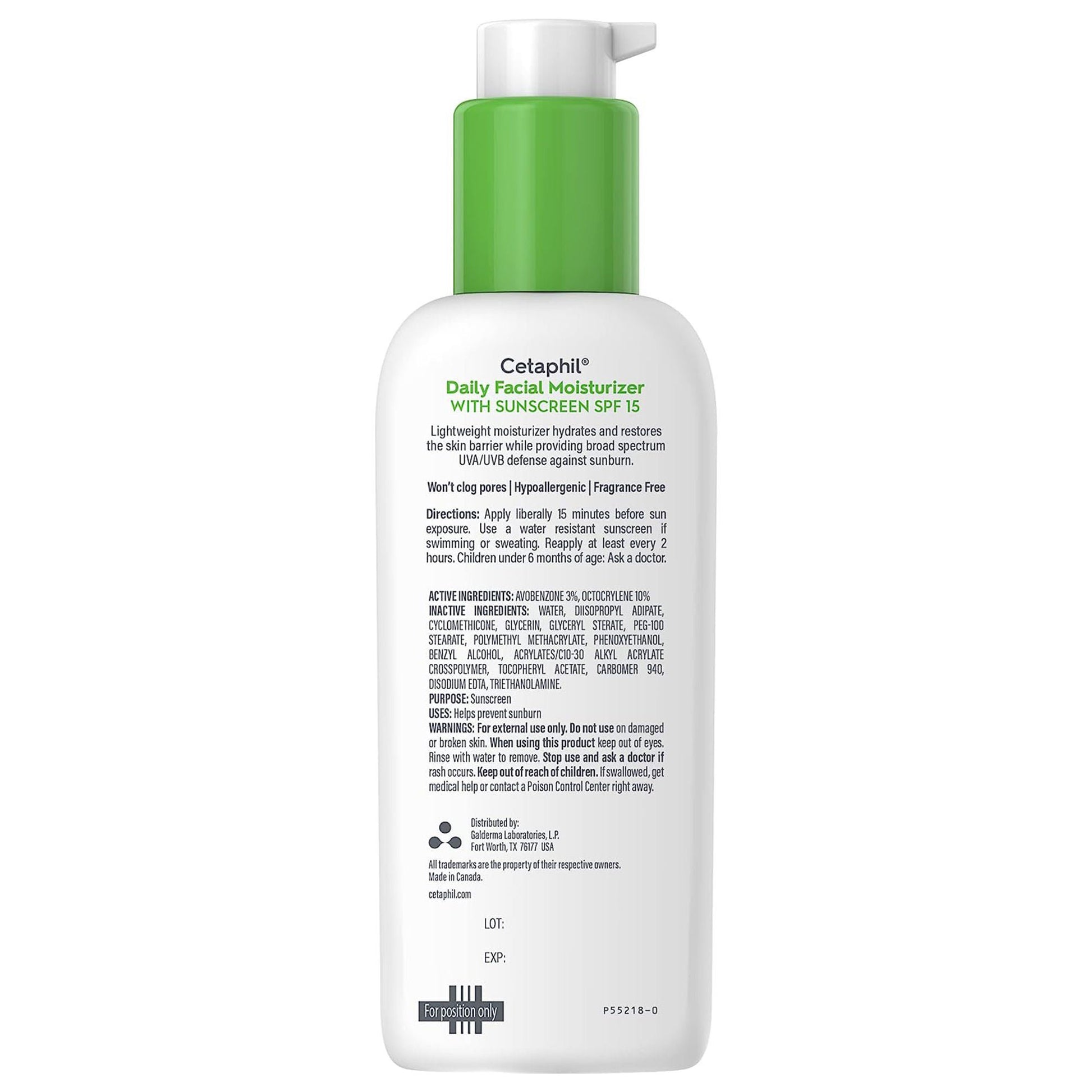 Cetaphil® Daily Facial Moisturizer SPF 15, Pump Bottle