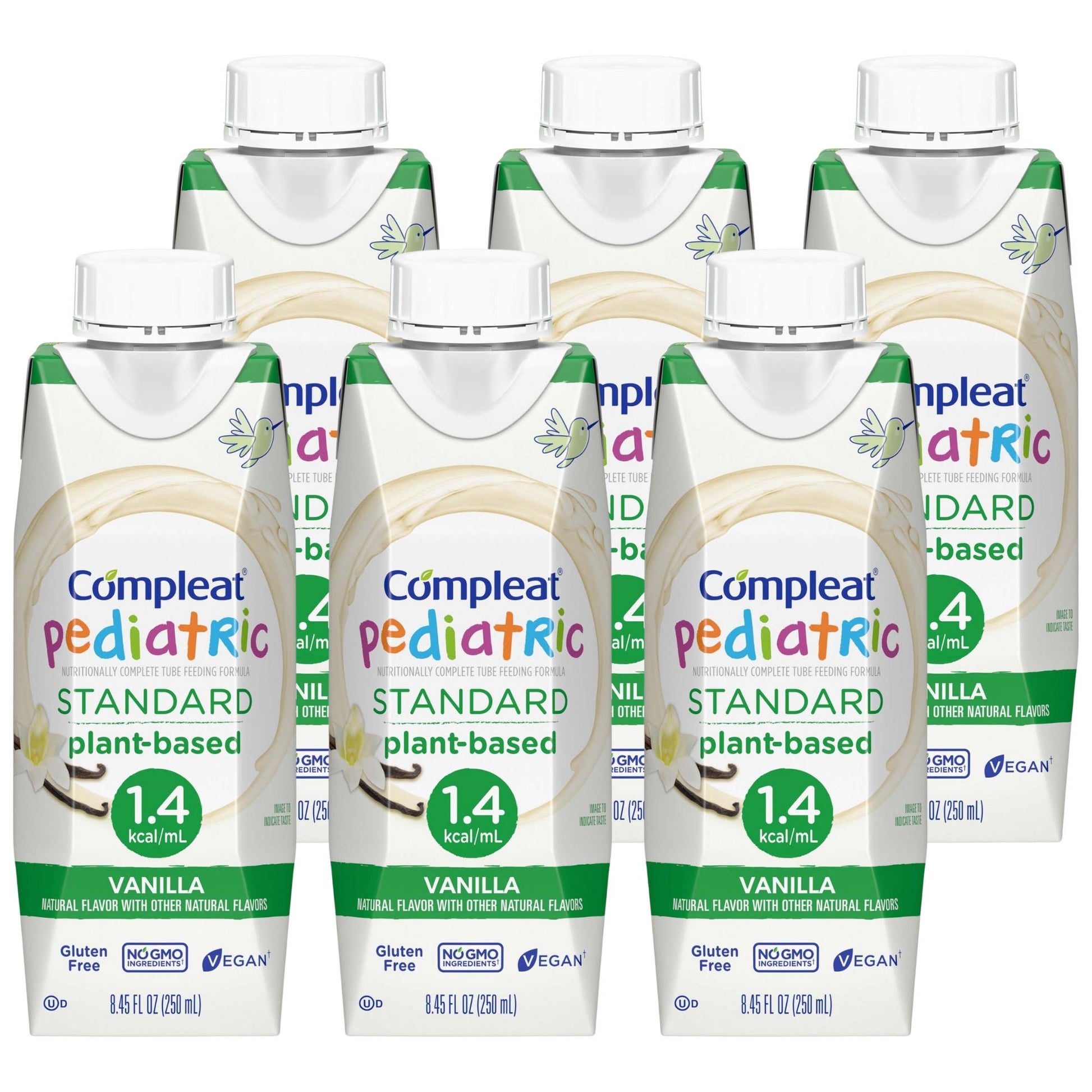 Compleat® Pediatric Standard Plant-Based 1.4 Cal Tube Feed Formula, Vanilla