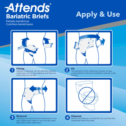 Attends® Bariatric Briefs