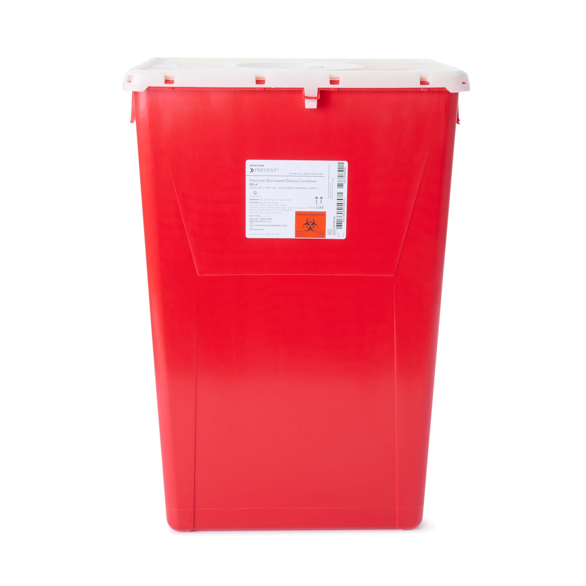 McKesson Prevent® Sharps Container, 18 Gallon