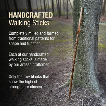 Brazos™ Twisted Oak Trekker Handcrafted Walking Stick, Red, 55-Inch