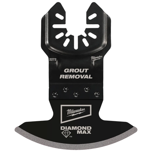 Milwaukee DIAMOND MAX Diamond Grit Grout Removal Universal Fit Oscillating Multi-Tool Blade (1 PK) 49-25-2275