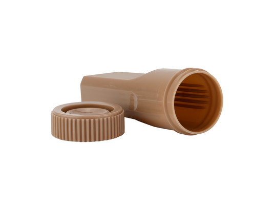 Caplugs® Evergreen 2405475M8SE1 Slide-Fix™ PAP Jars Chocolate Caps PPC MADE IN USA