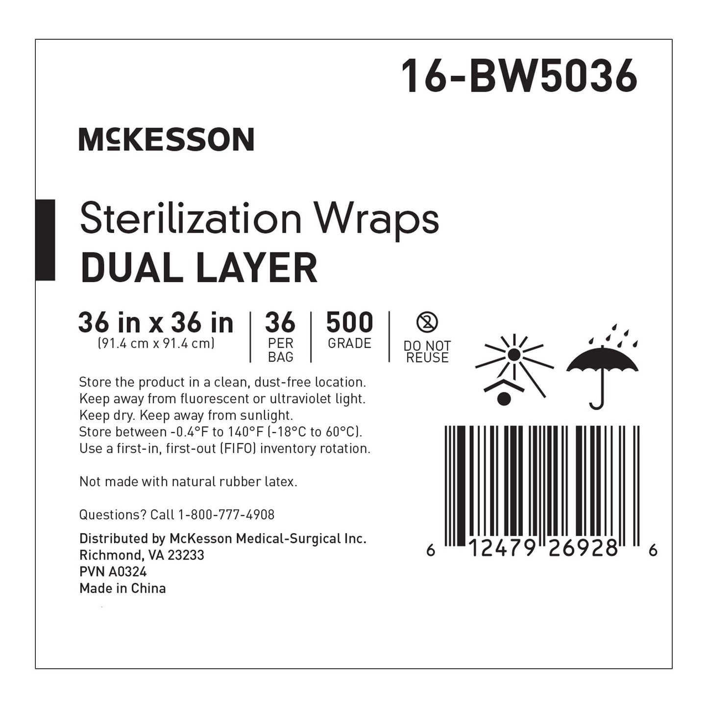 McKesson Sterilization Wrap, Grade 500