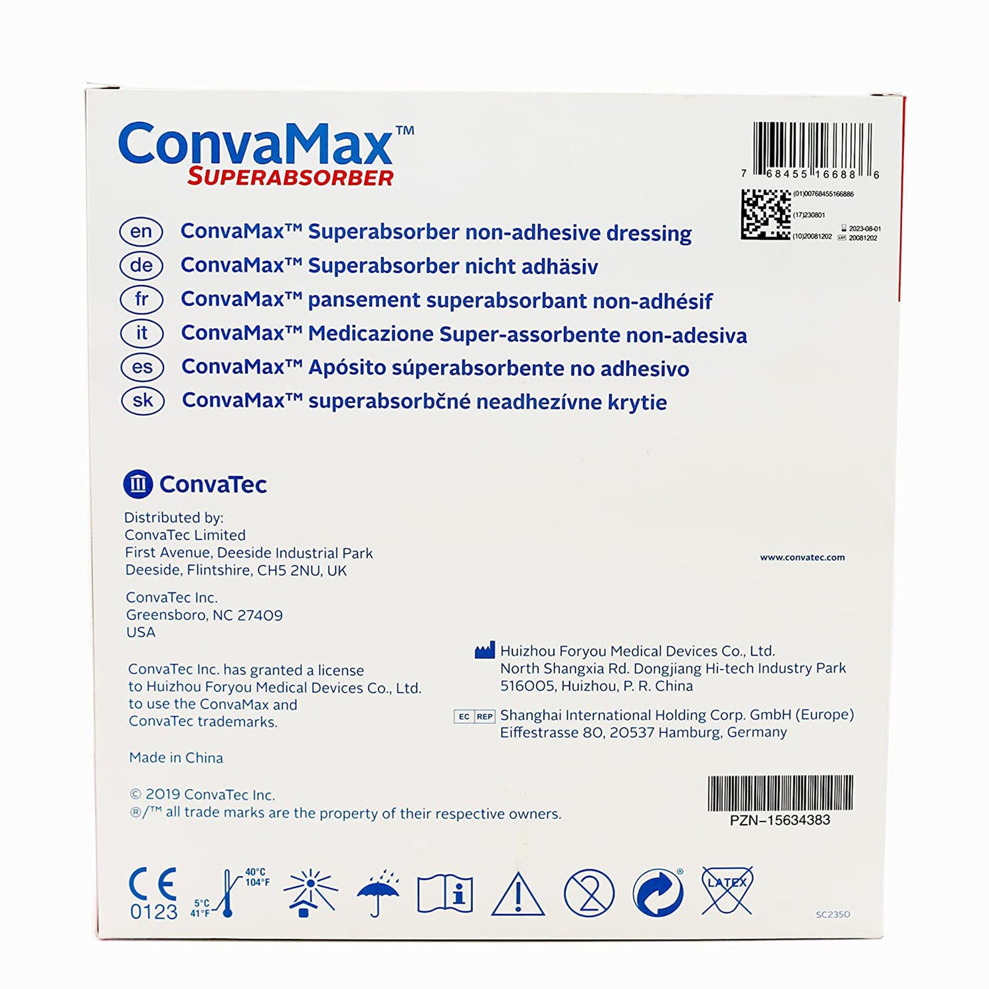 ConvaMax™ Superabsorber Super Absorbent Dressing