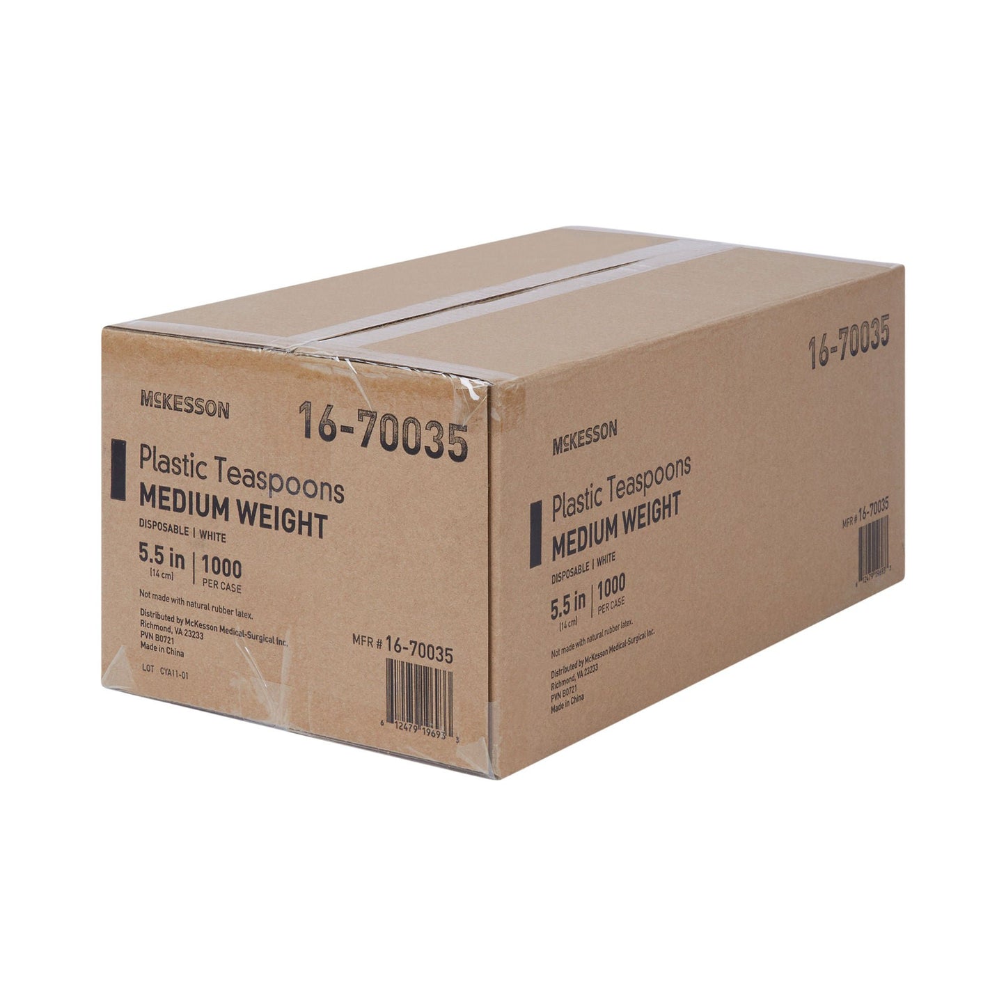 McKesson White Polypropylene Spoon, 5.5 Inch Long