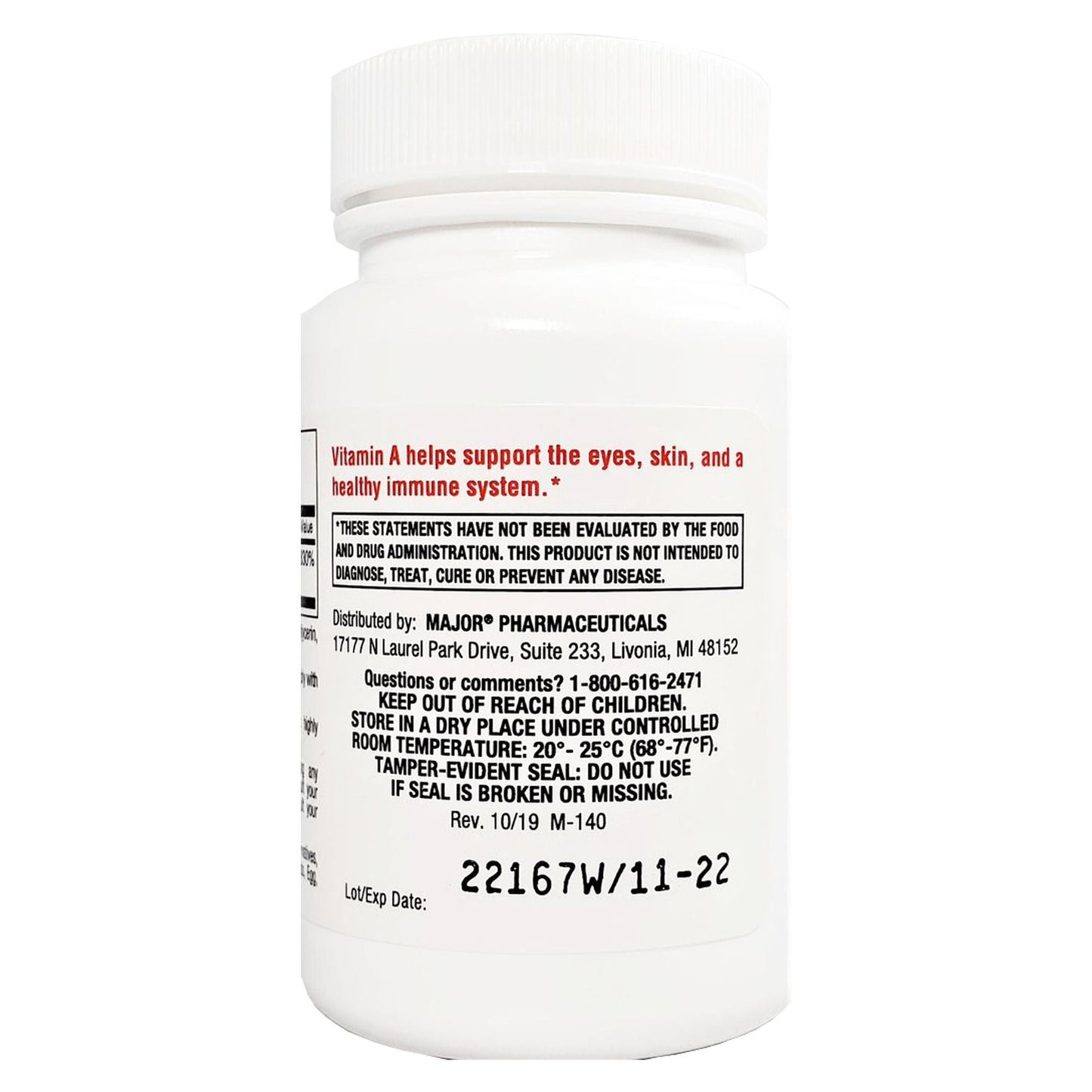 Major® Vitamin A Supplement