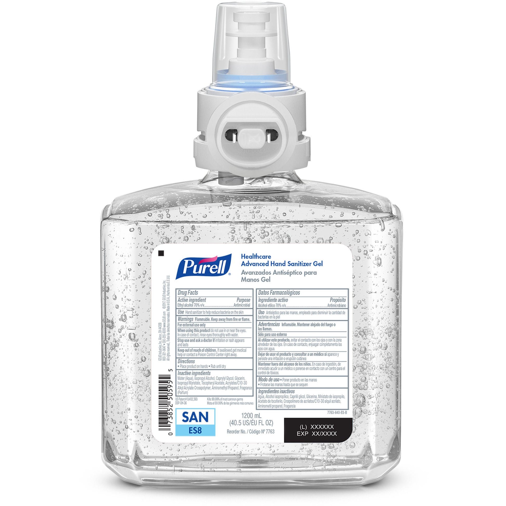 Purell® Healthcare Advanced Hand Sanitizer Gel Refill for ES8 Dispenser