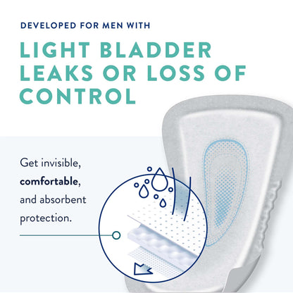 Prevail® Daily Male Guards Maximum Bladder Control Pad, 12.5-Inch Length