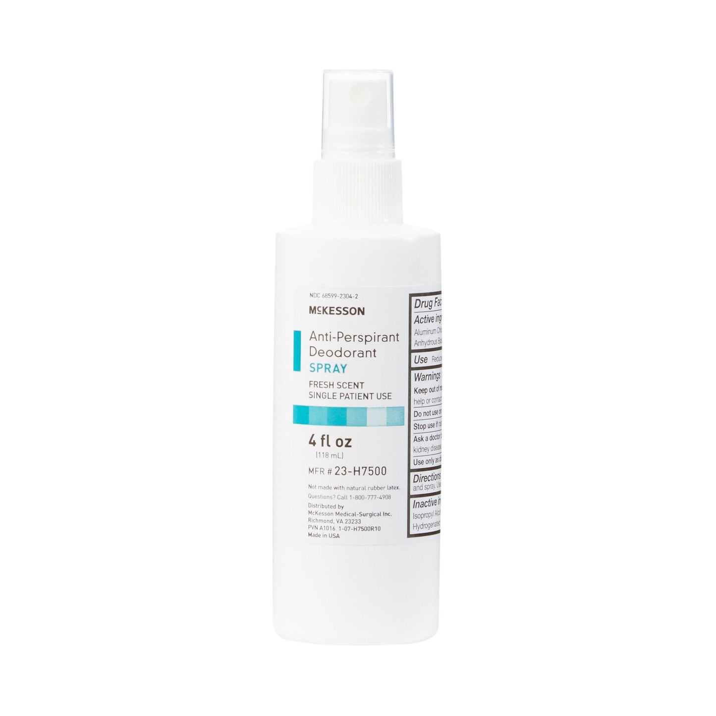 McKesson Antiperspirant / Deodorant, Fresh Scent, Spray Bottle