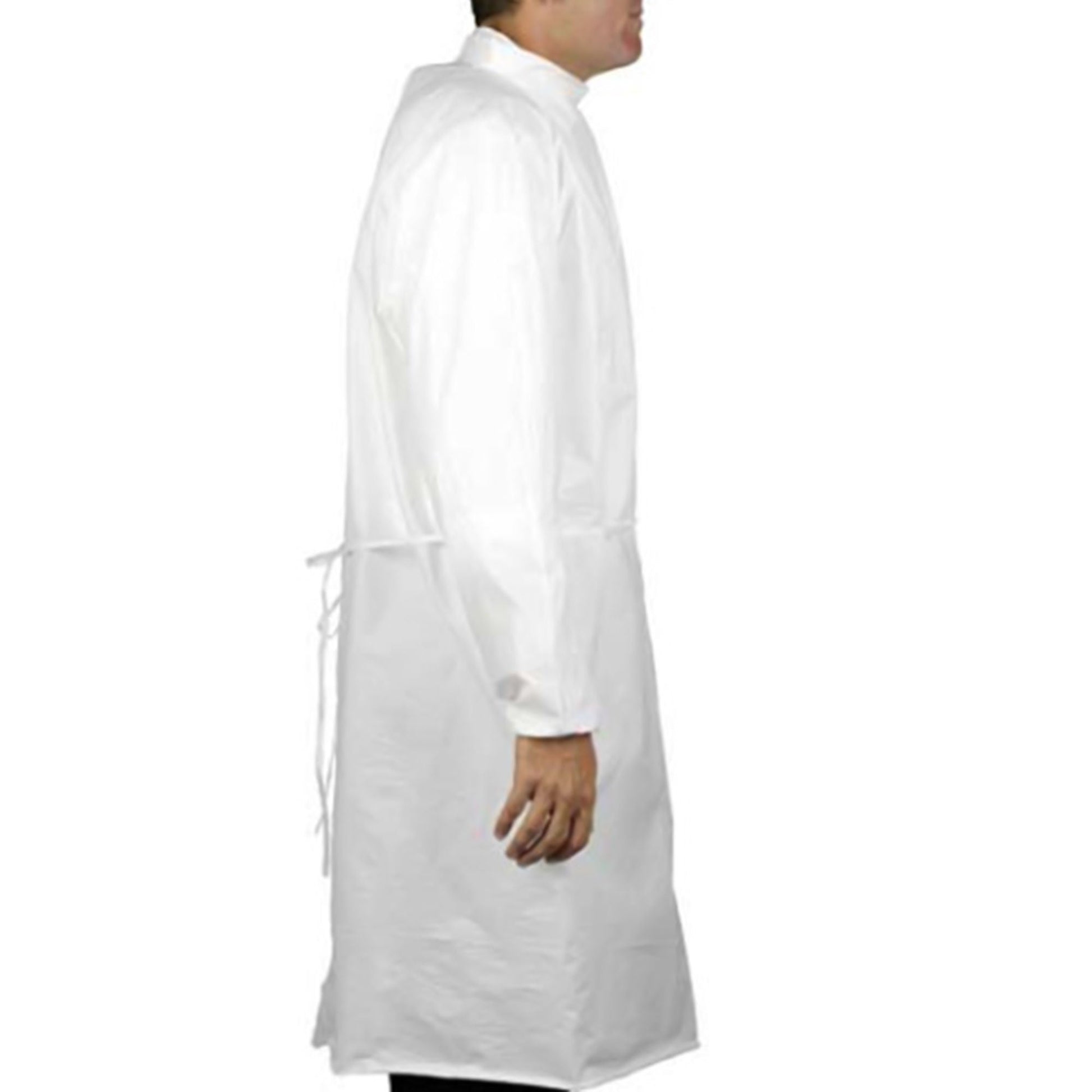 Cleanroom Gown Small White Sterile Not Rated Disposable