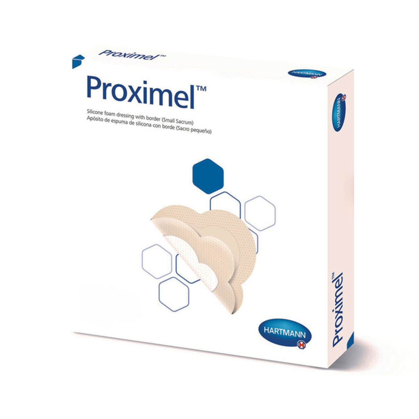 Proximel Foam Dressing With Border Waterproof Film Backing Silicone Adhesive Square