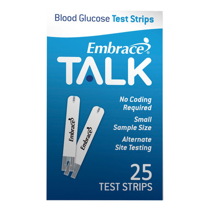 Omnis Health Embrace® Talk Blood Glucose Test Strips