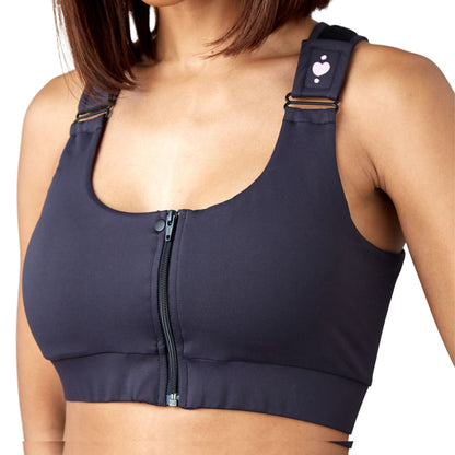 Shirl Post Surgical Bra, Black, Extra Small