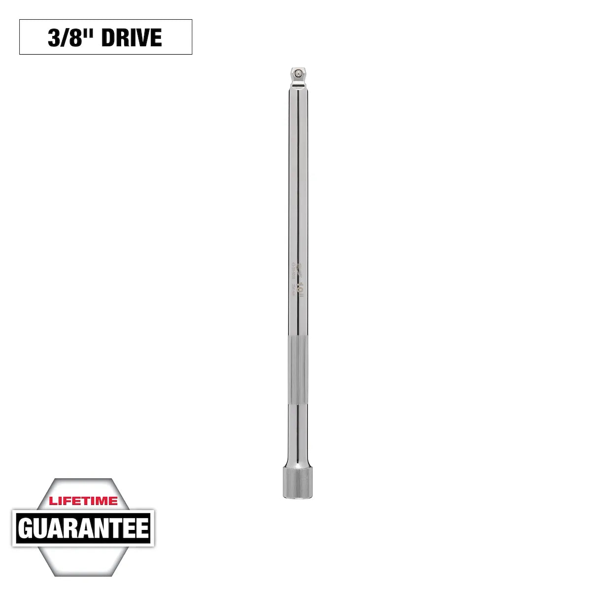Milwaukee 3/8" Drive 10" Wobble Extension 43-24-9206 | 3/8 in Drive, Chrome Vanadium Steel