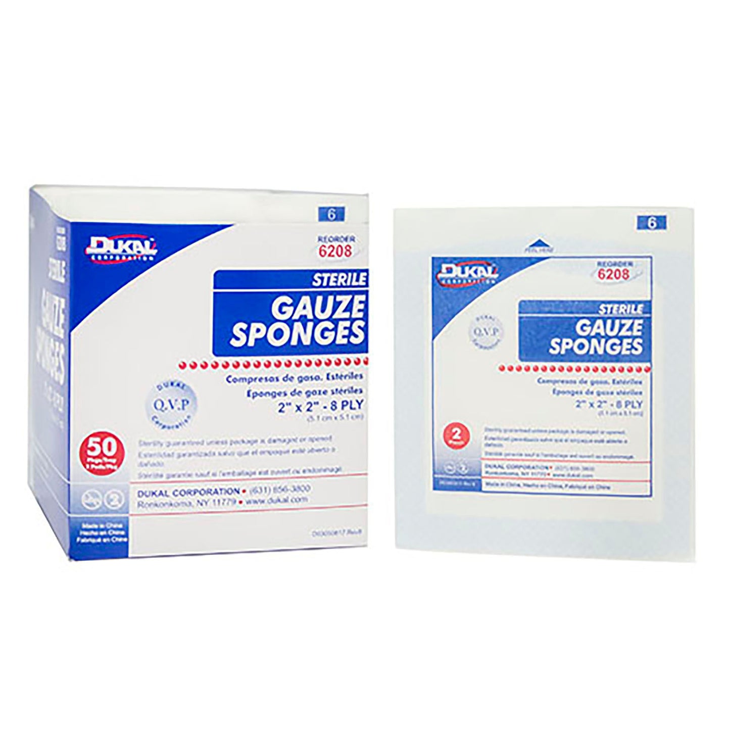 Dukal™ Sterile Gauze Sponge, 8-Ply