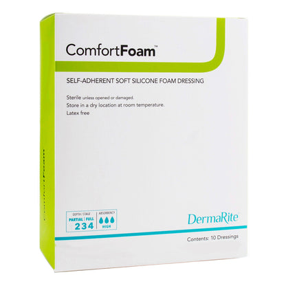 ComfortFoam™ Silicone Adhesive without Border Silicone Foam Dressing