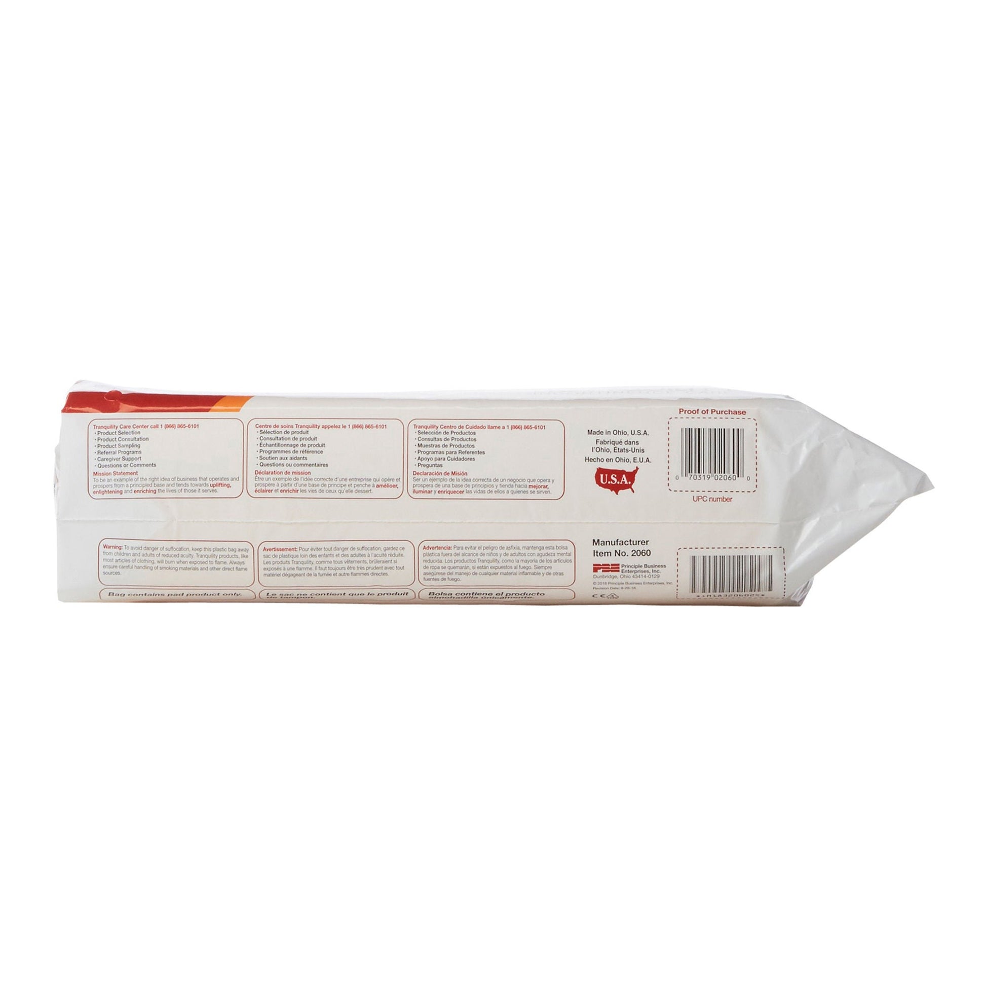 TopLiner™ Added Absorbency Incontinence Booster Pad, 4¼ x 15 Inch