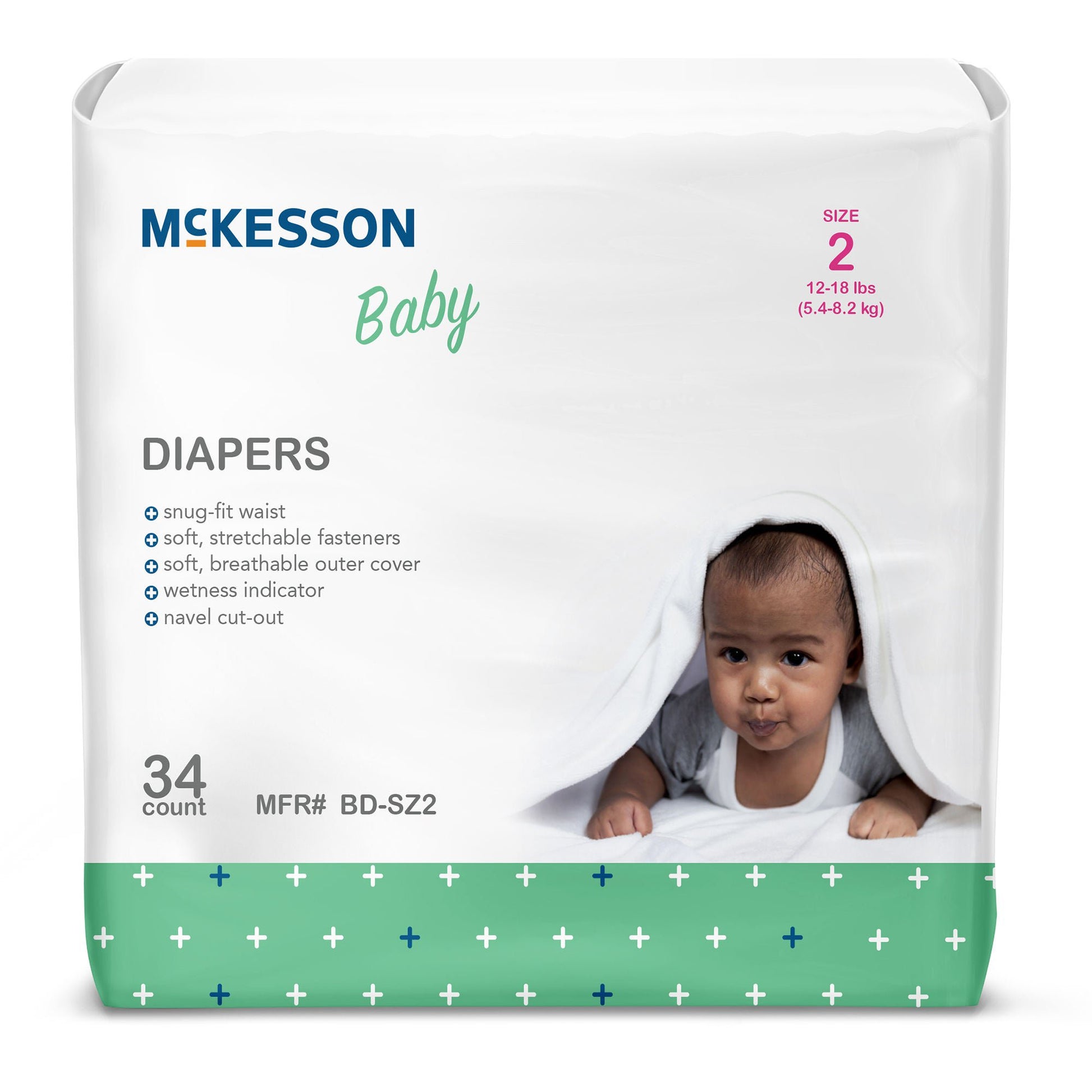 McKesson Baby Diaper, for Babies weighing 2 to 18 lbs.