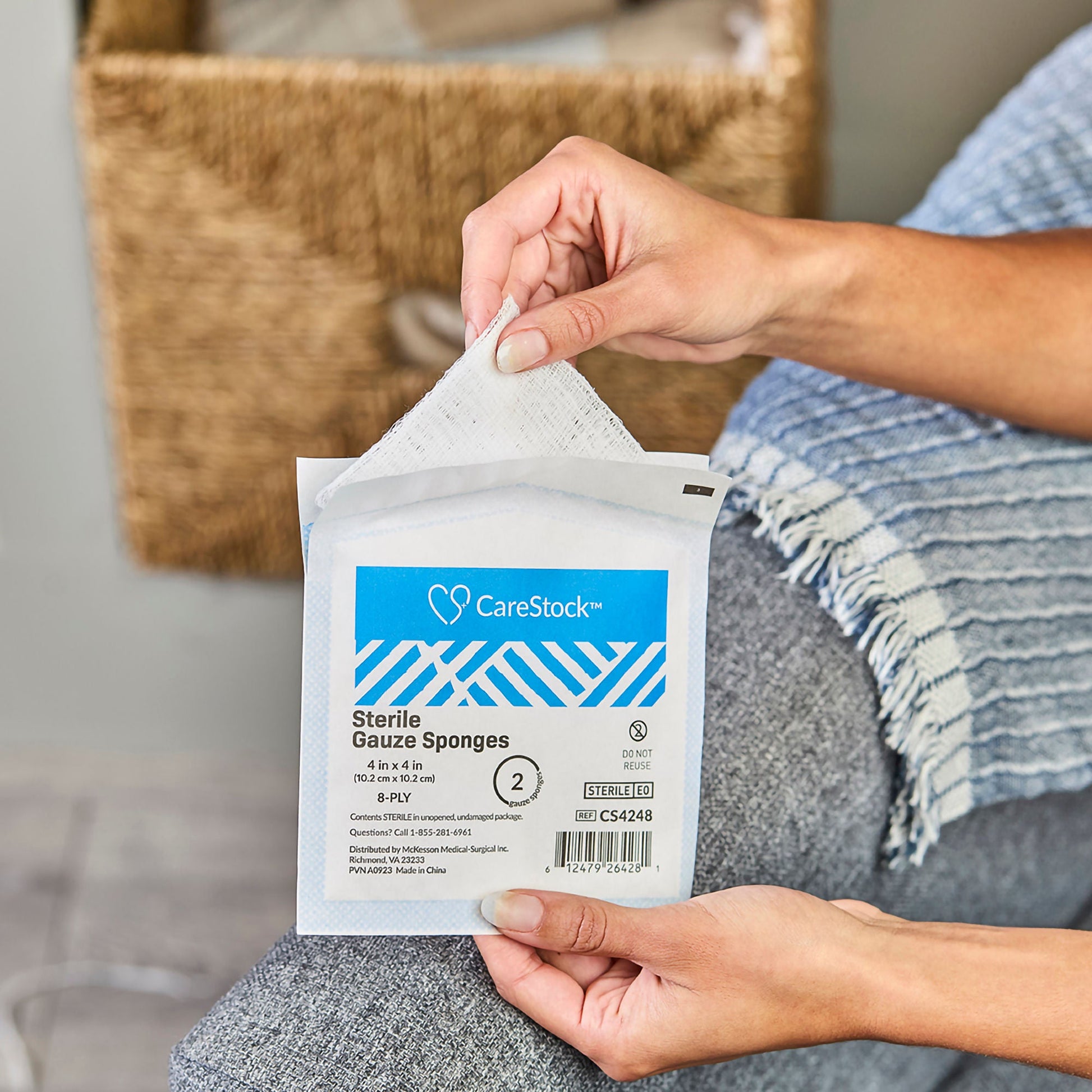 CareStock™ Sterile Gauze Sponge, 8-Ply