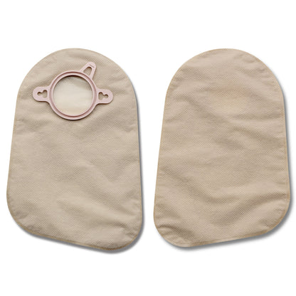 New Image™ 2-Piece Transparent Ostomy Pouch, Pre-cut to Fit , Green