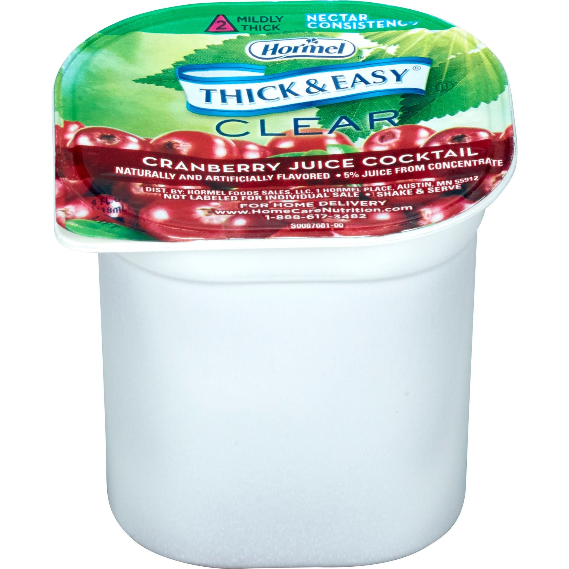 Thick & Easy® Nectar Consistency Cranberry Juice Cocktail Thickened Beverage