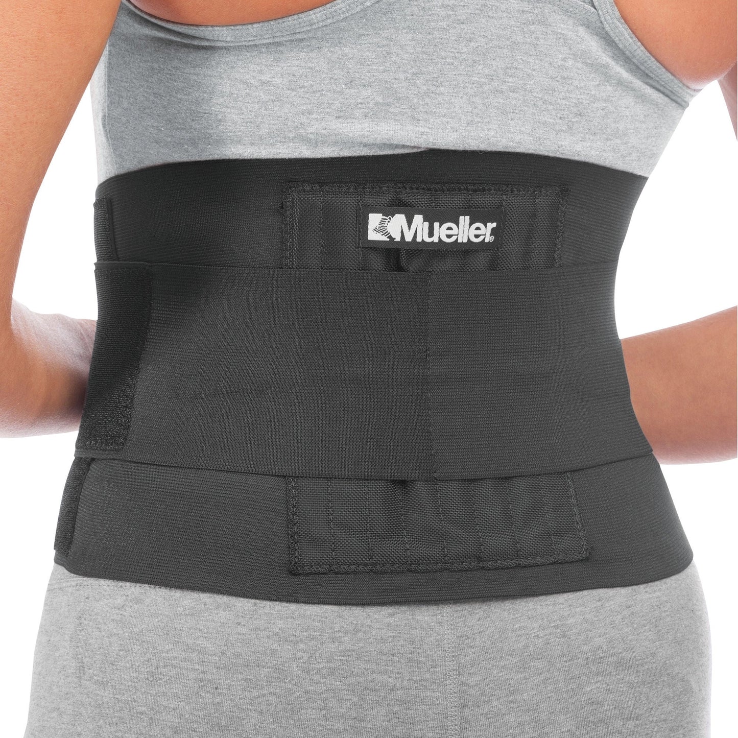 Mueller® Back Brace, Lumbar Support, 28 – 50 Inch Waist, Hook and Loop Closure