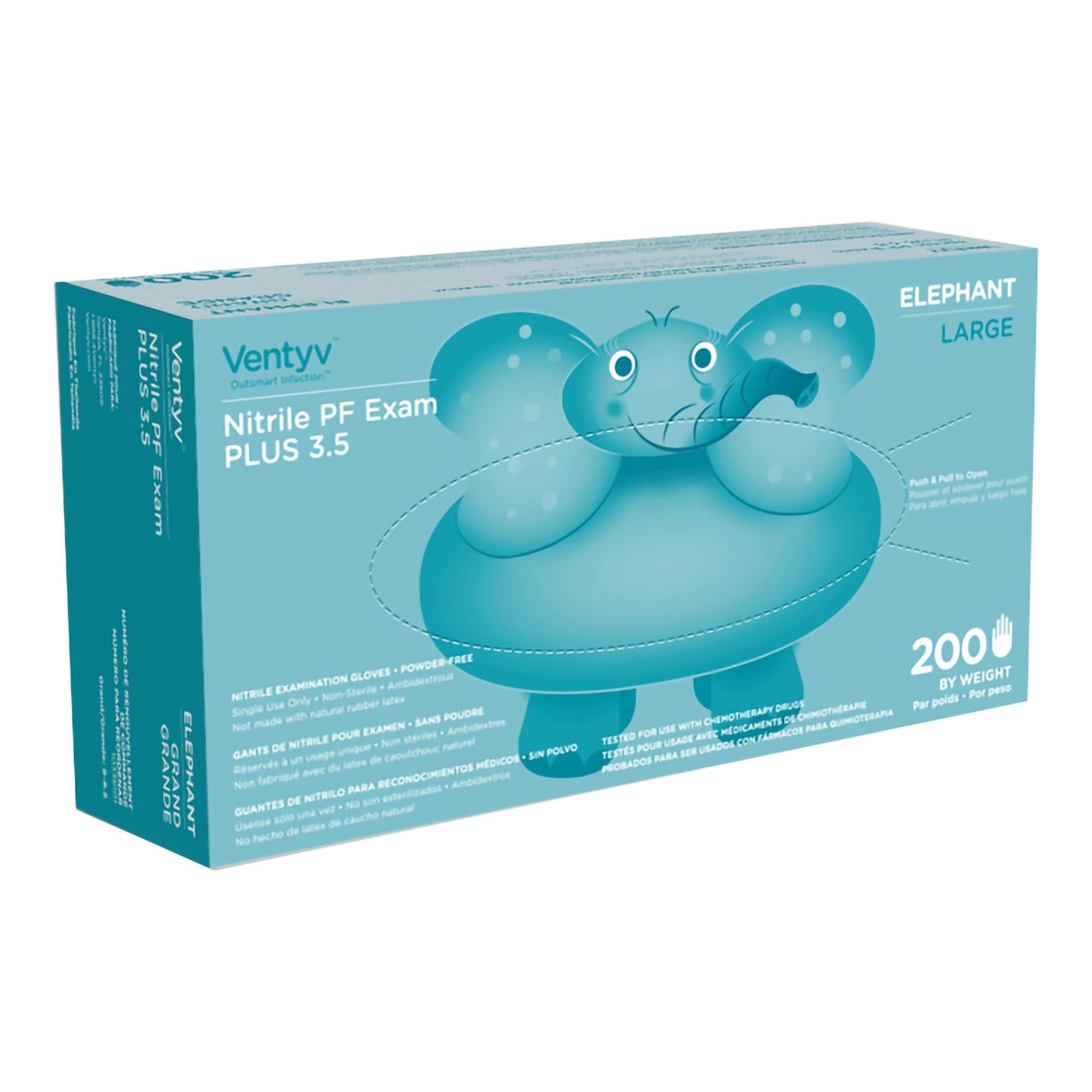 Ventyv® Plus 3.5 ELEPHANT Nitrile Exam Gloves, Violet - view 2