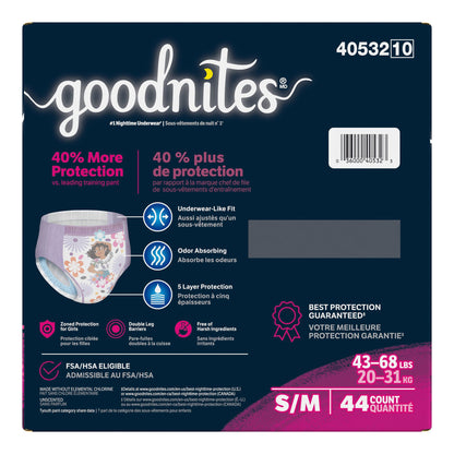 GoodNites® Absorbent Underwear for Girls