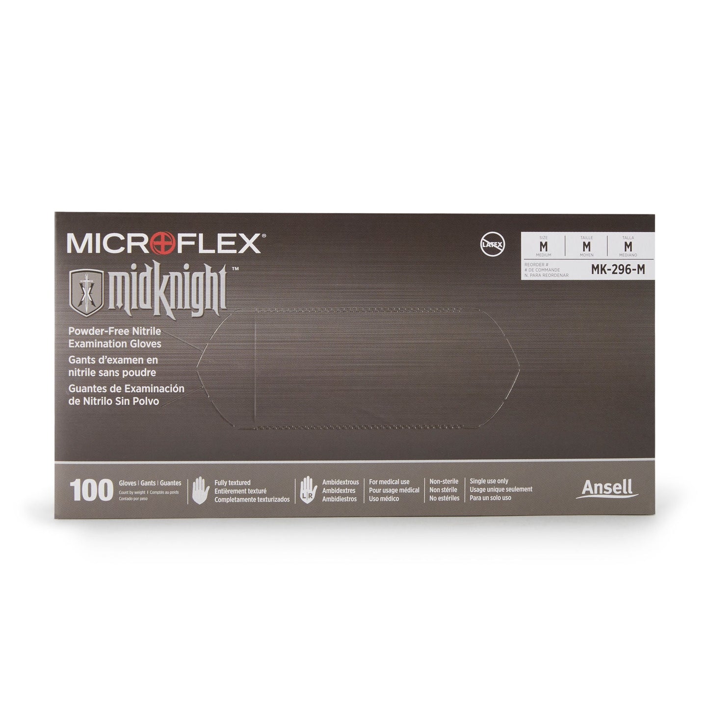 MICROFLEX® MidKnight™ Nitrile Exam Gloves, Black - view 6