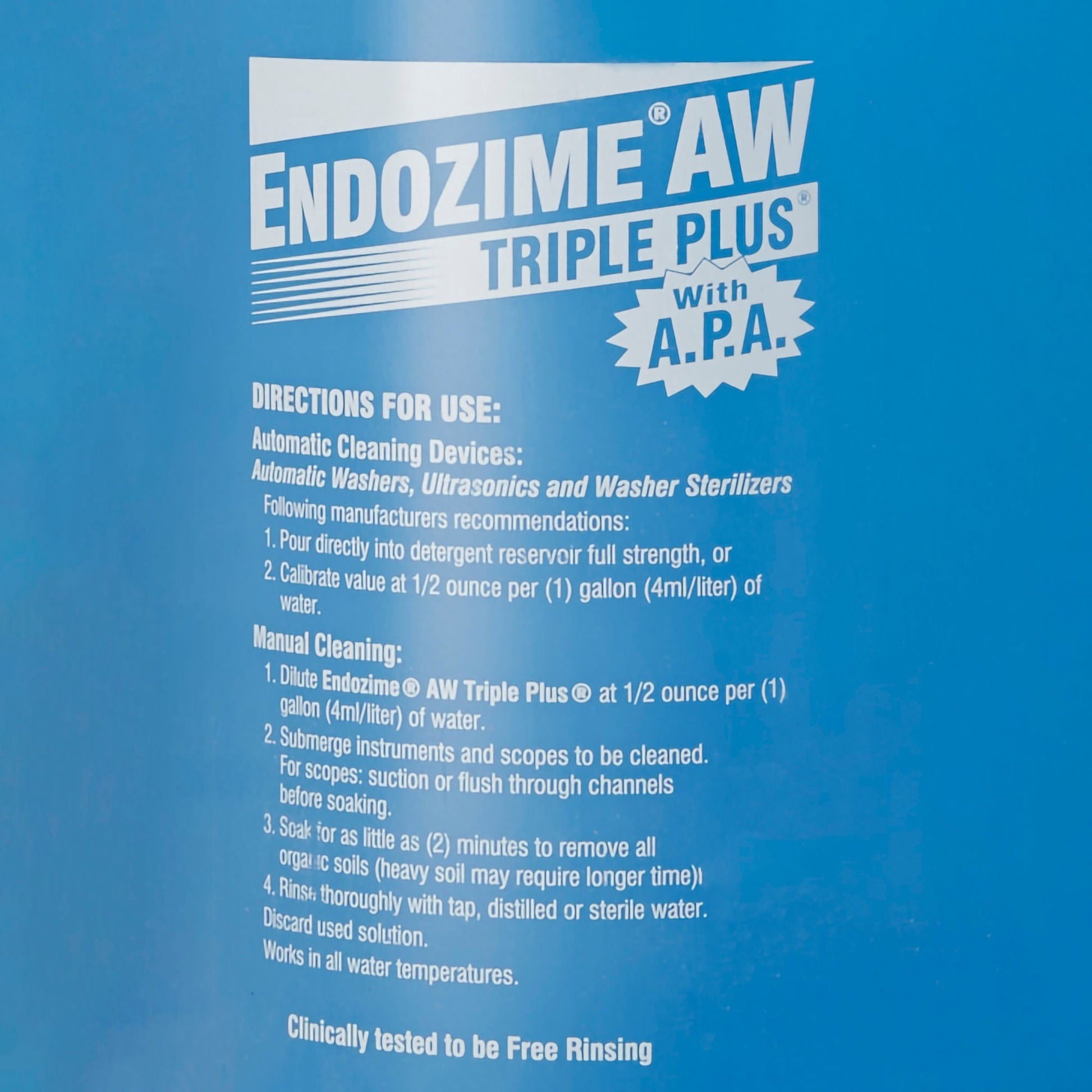 Endozime® with APA Multi-Enzymatic Instrument Detergent, 1-gallon Jug - view 3