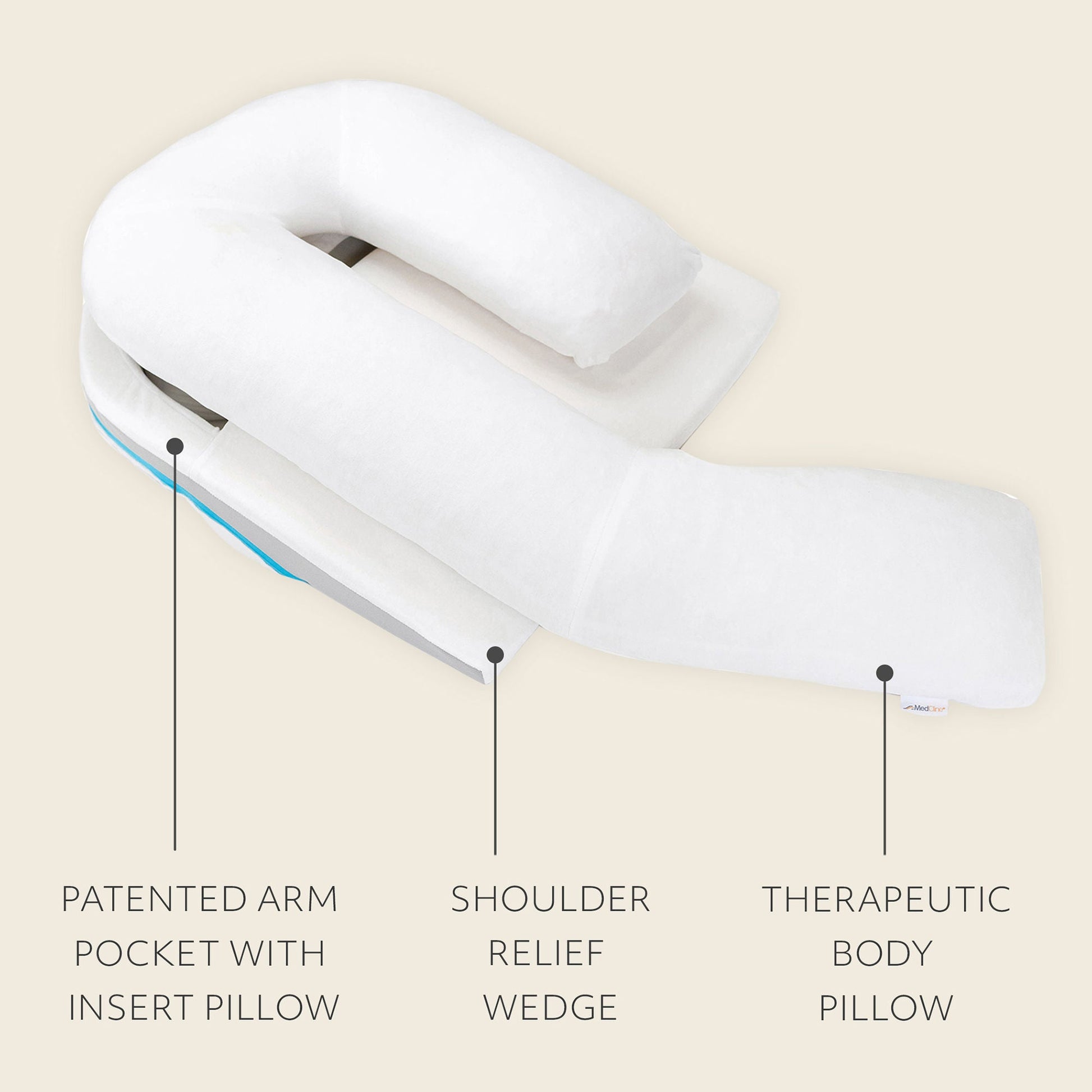 MedCline Shoulder Relief System, Large, 5'10" & Above