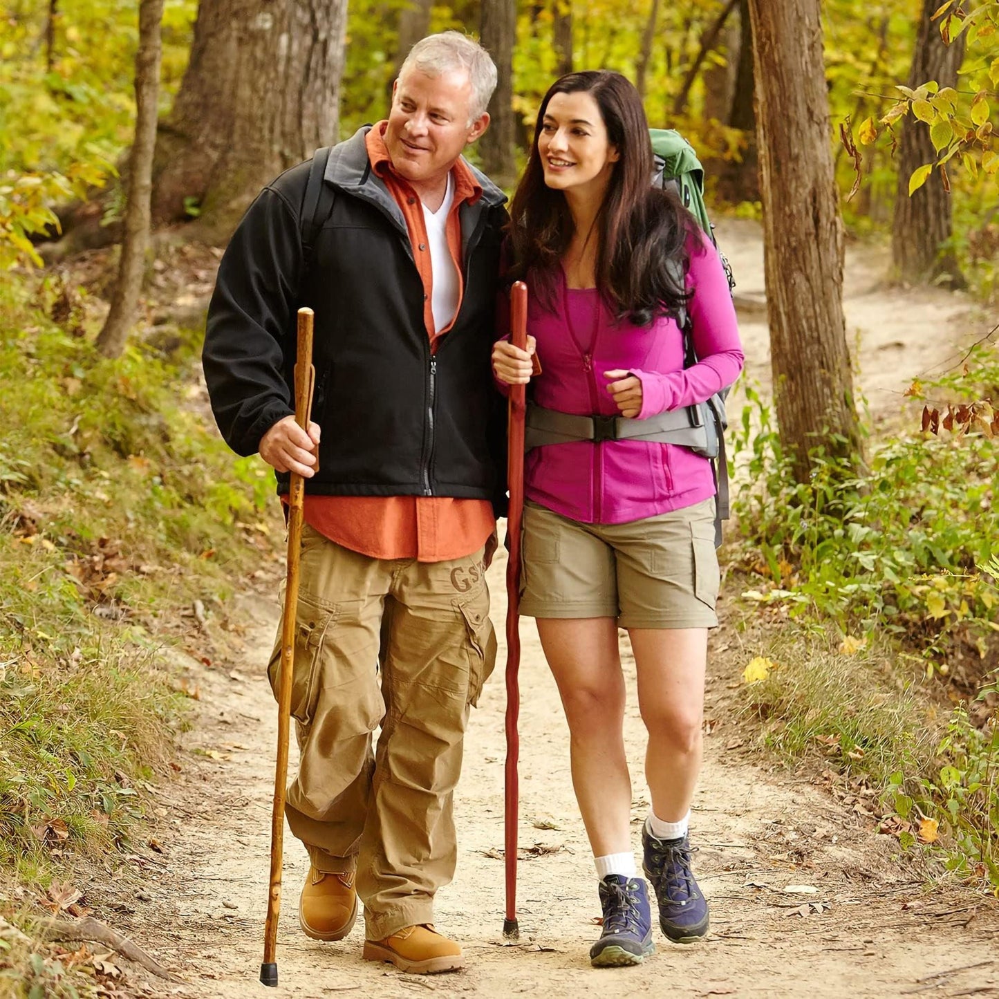 Brazos™ Hickory Rustic Walking Stick, 41-Inch Height