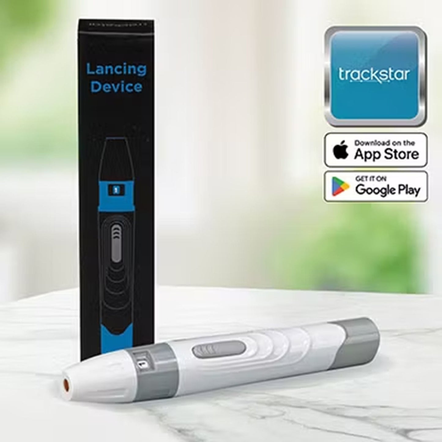 RPM PRO Lancing Device Retractable Push Button Activation