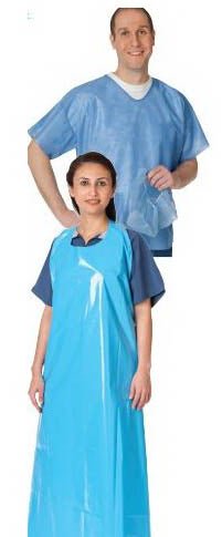 Scrub Shirt Large Blue 2 Pockets Short Sleeve Unisex