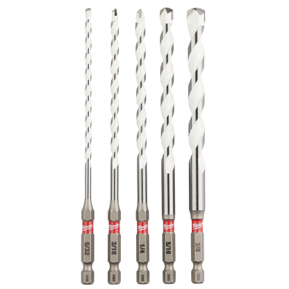 Milwaukee 5 PC SHOCKWAVE Impact Duty Carbide Multi-Material Drill Bit Set 48-20-8898