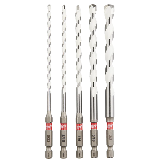 Milwaukee 5 PC SHOCKWAVE Impact Duty Carbide Multi-Material Drill Bit Set 48-20-8898