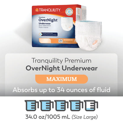 Tranquility Premium OverNight Disposable Absorbent Underwear
