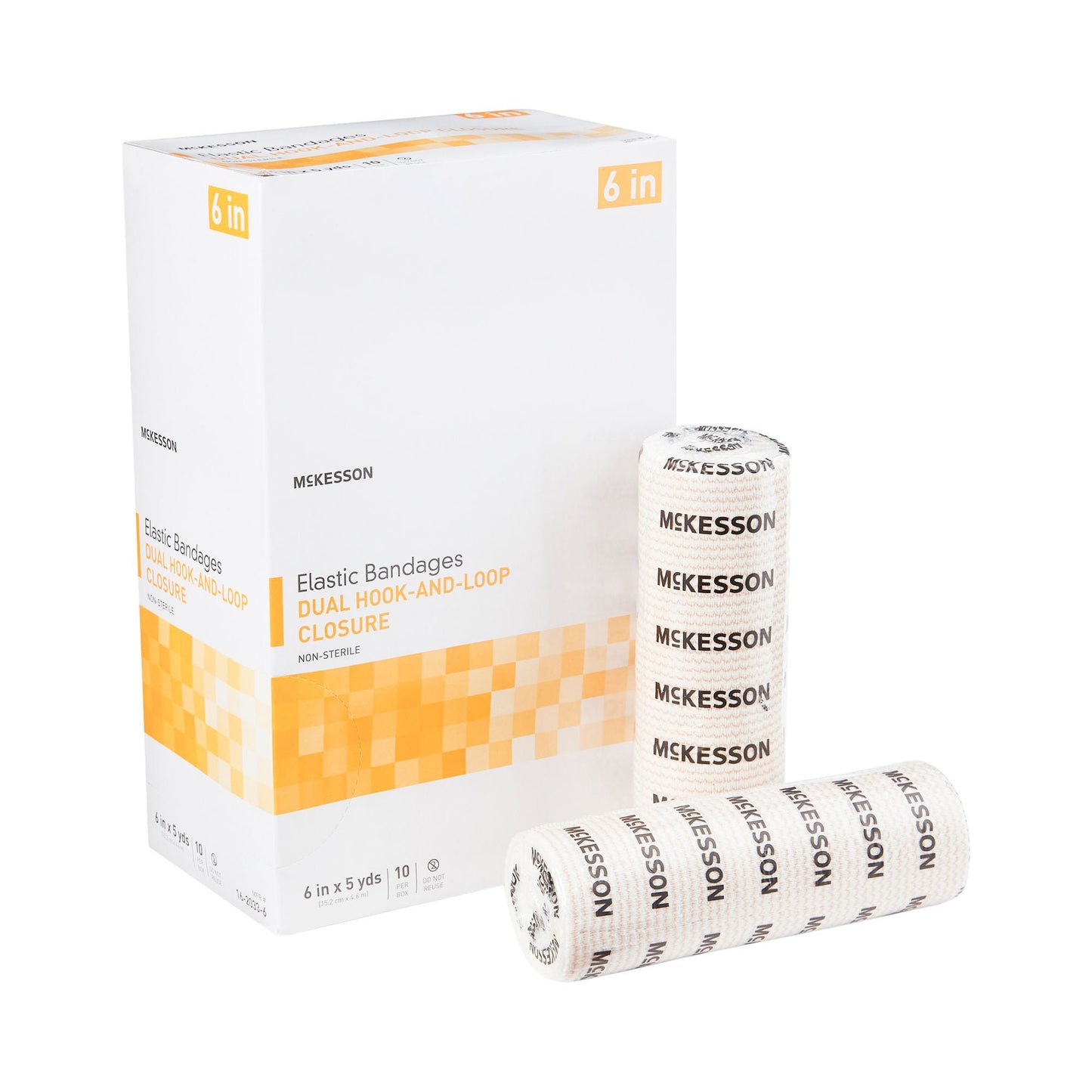 McKesson Double hook-and-loop closure Elastic Bandage