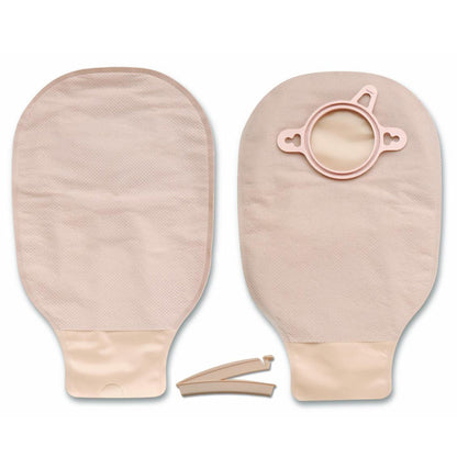 New Image™ 18203 Beige Colostomy Pouch, Pre-cut to Fit Stomas, Red Match
