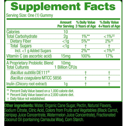 Culturelle® Kids Probiotic + Veggie Fiber Gummies