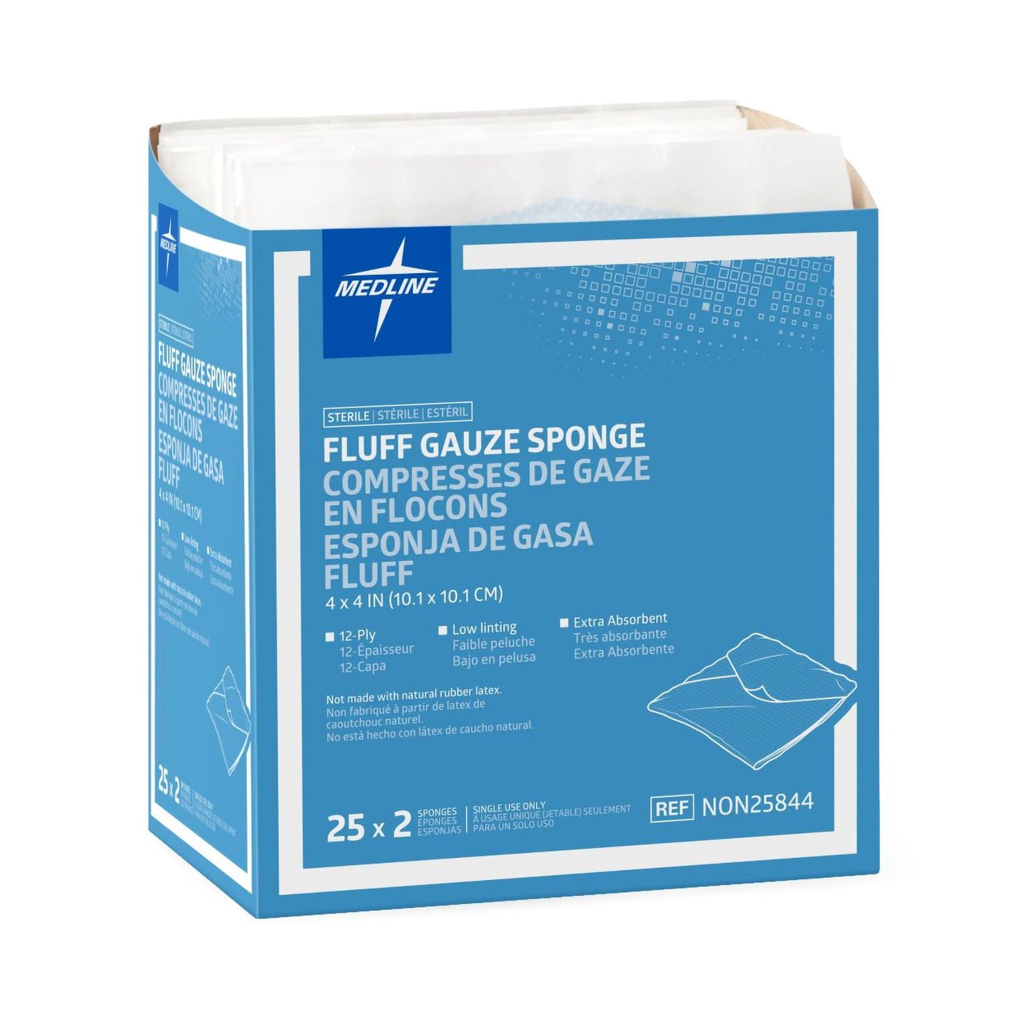 Bulkee® Sterile Fluff Dressing, 12-Ply
