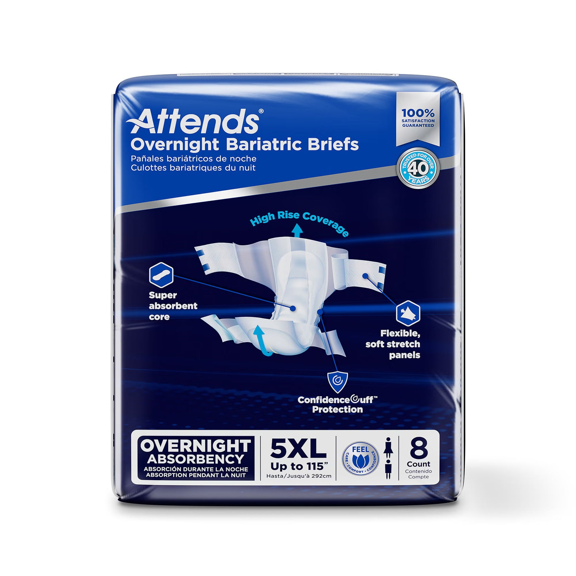Attends® Overnight Bariatric Briefs