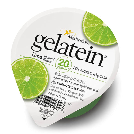 Gelatein Oral Supplement Lime Flavor Gel Cup