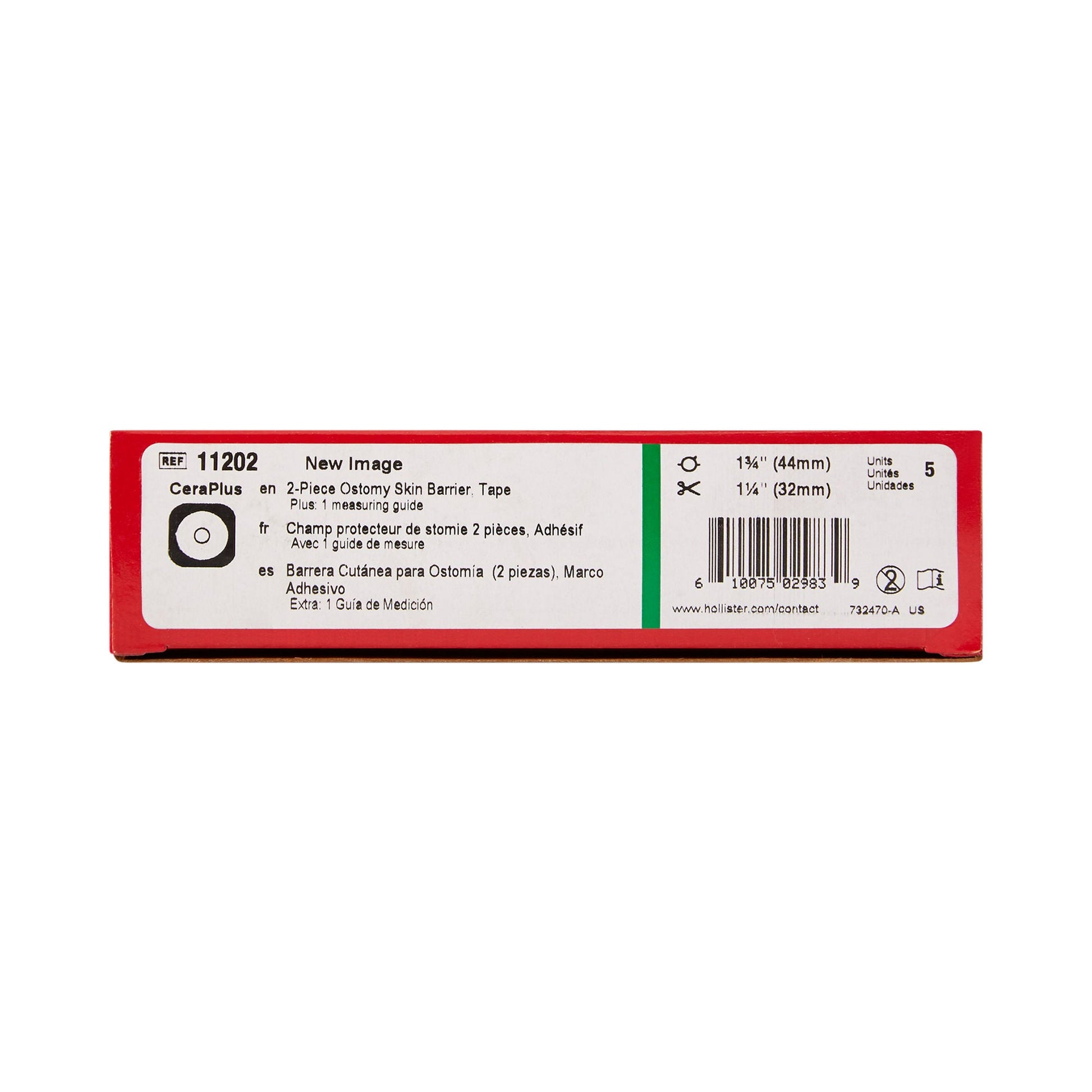 New Image™ Flat CeraPlus™ Skin Barrier - Tape, Flange, up to 32 mm Opening