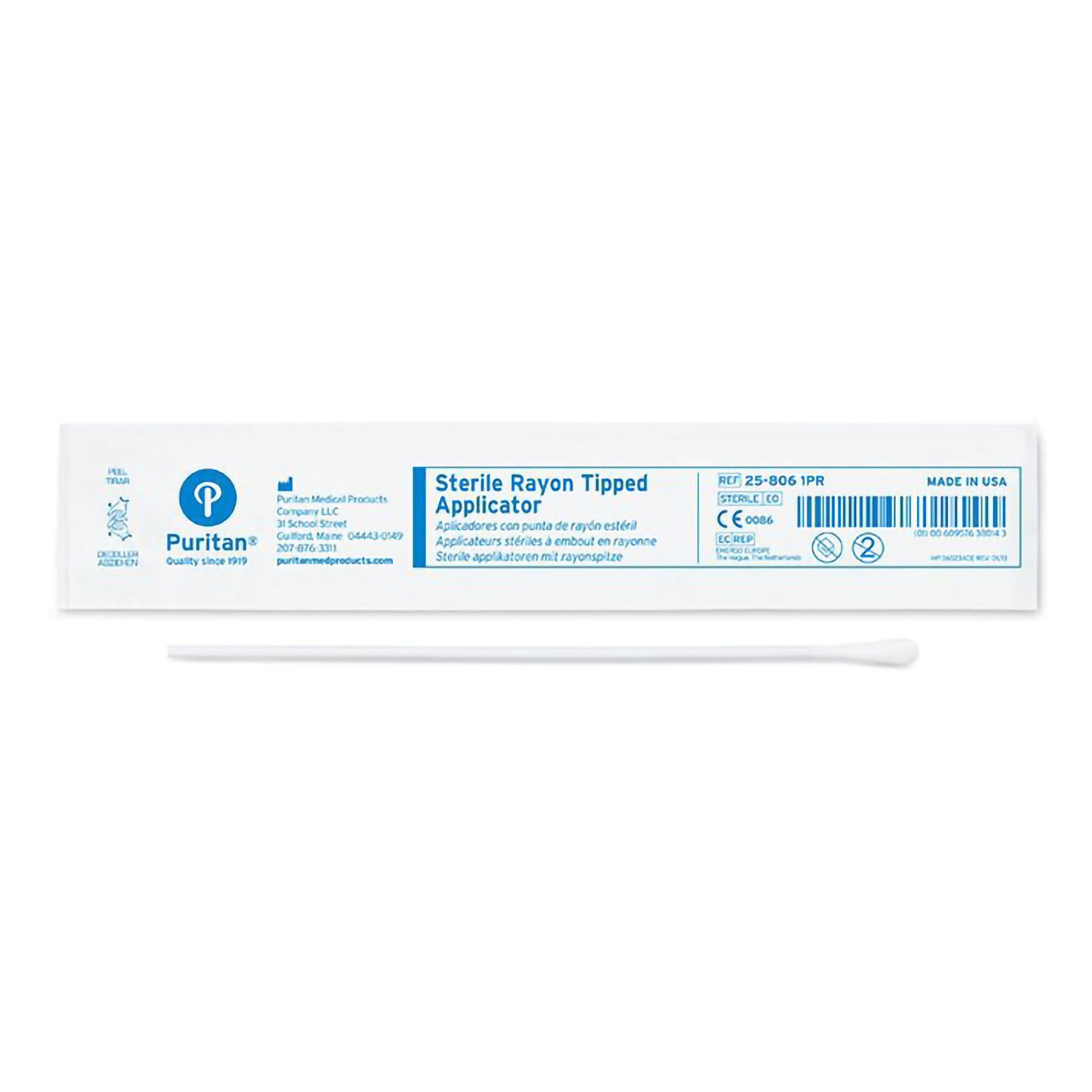 Puritan® Swabstick with Transport Tube, 6-Inch Length