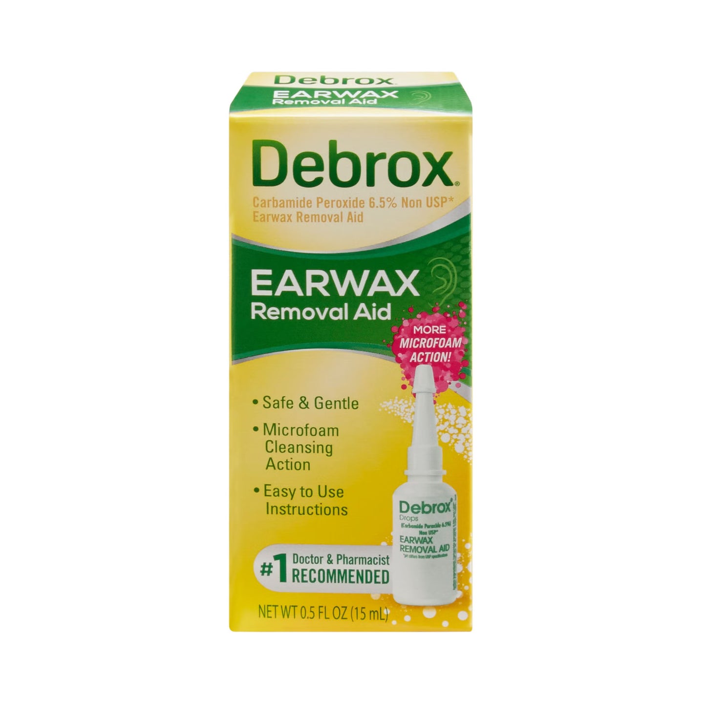 Debrox® Earwax Removal Aid, Half-Ounce Bottle