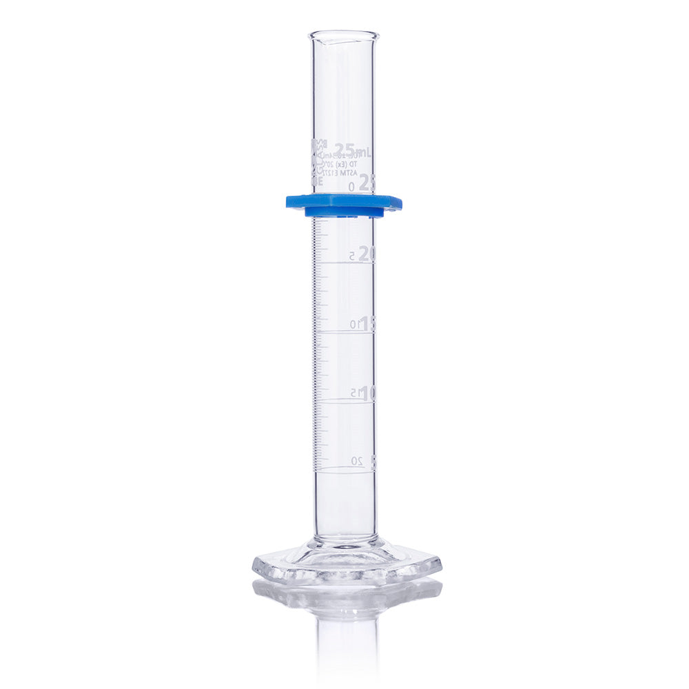 Graduated Glass Measuring Cylinders, Class B, Dual Scale, TD, ASTM E1272 — 5–250 mL, 2–4/Box | Globe Scientific