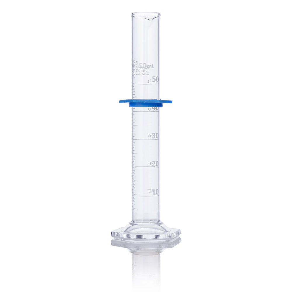 Graduated Glass Measuring Cylinders, Class B, Dual Scale, TD, ASTM E1272 — 5–250 mL, 2–4/Box | Globe Scientific